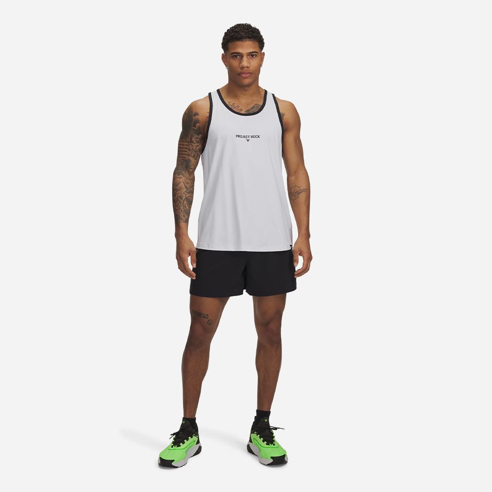 Under Armour - Áo thun ba lỗ nam Men's Under Armour Project Rock Iso Chill Tank