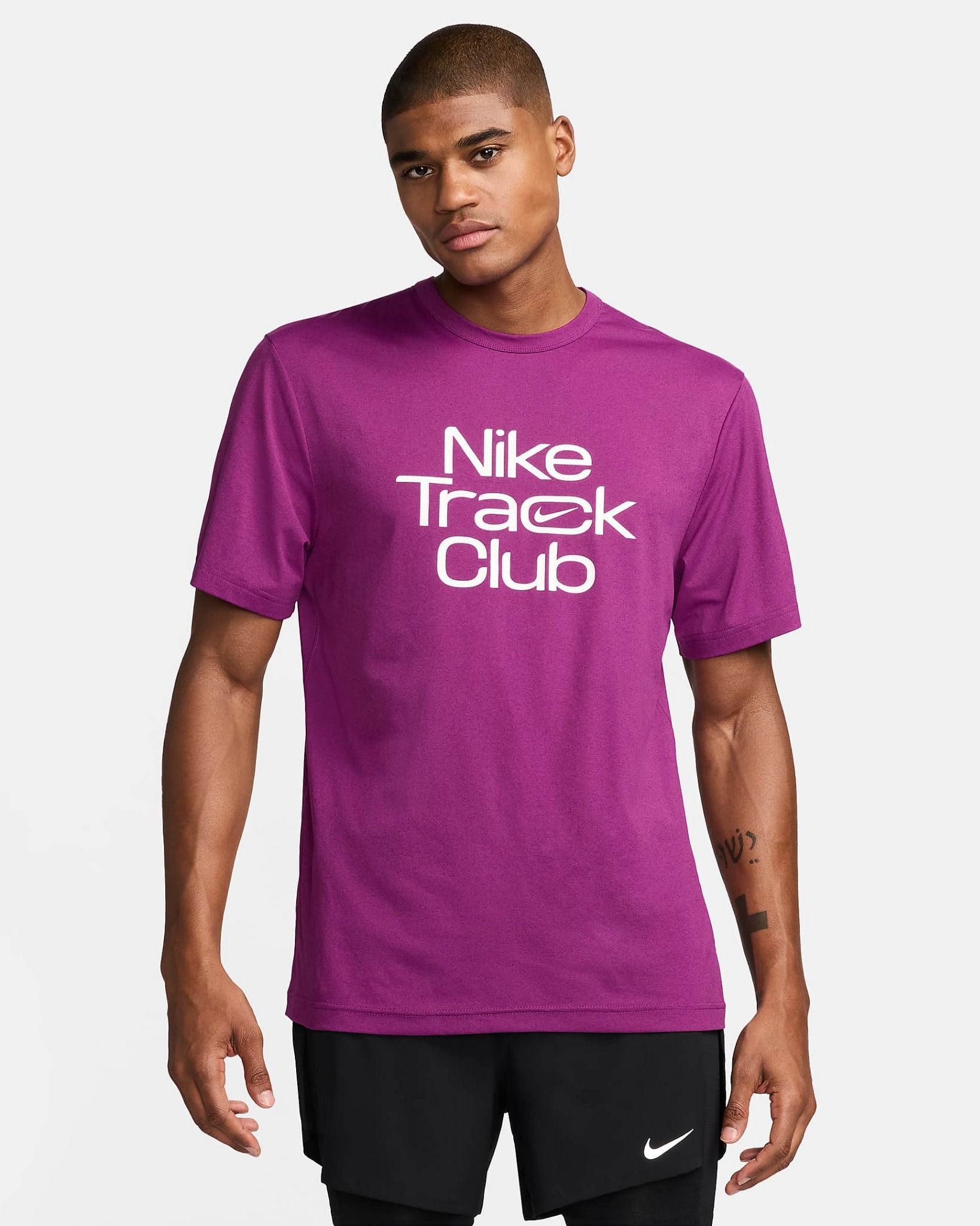 Nike - Áo phông tay ngắn thể thao Nam Track Club Men's Dri-FIT Short-Sleeve Running Top