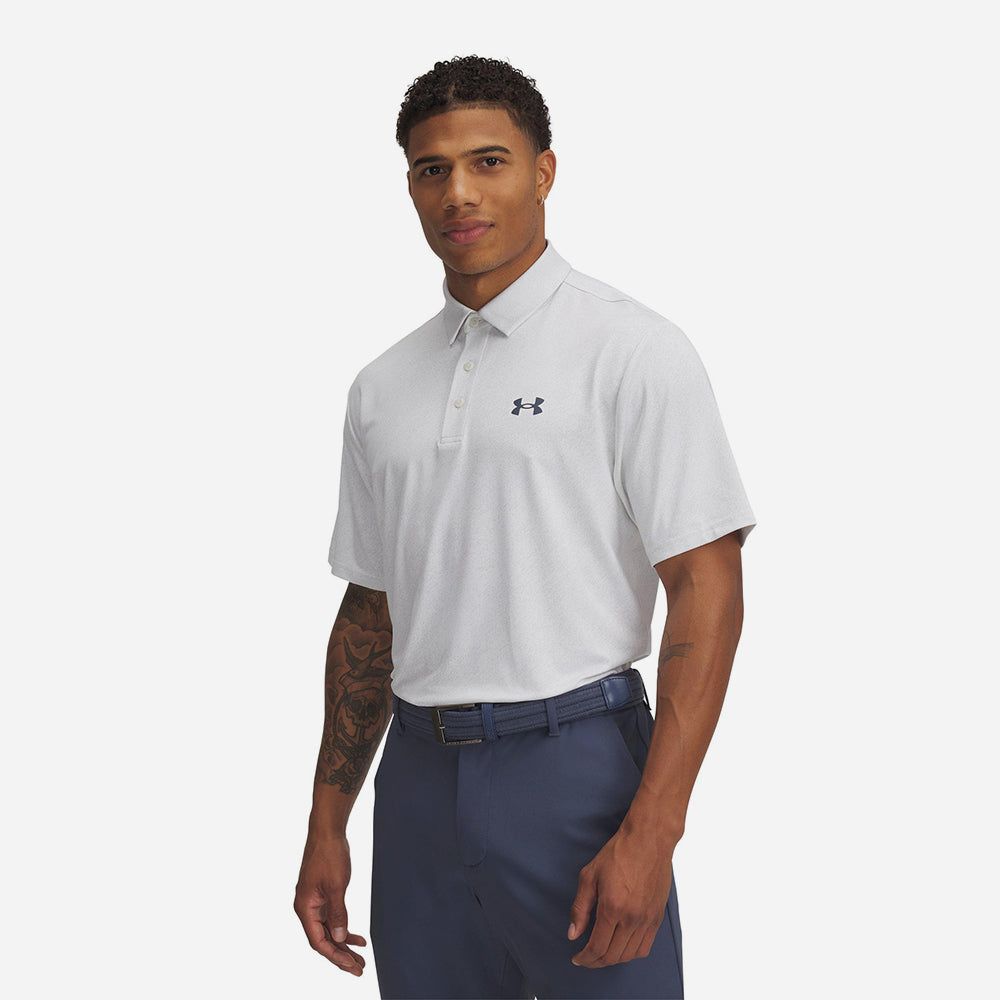 Under Armour - Áo thun có cổ nam Playoff Jacqrd Polo Golf