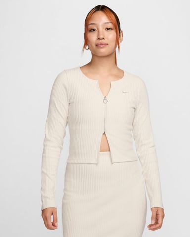 Nike - Áo Tay Dài Thể Thao Nữ Chill Knit Women'S Slim Full-Zip Ribbed Cardigan