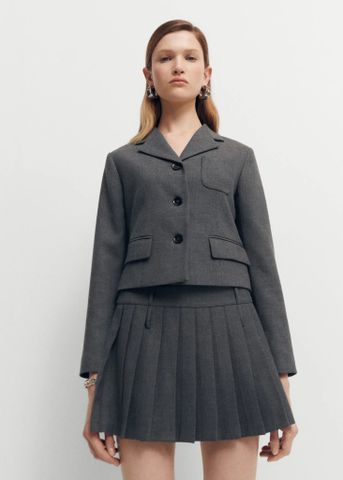 Mango - Chân váy nữ Mini-Faltenrock Skirt