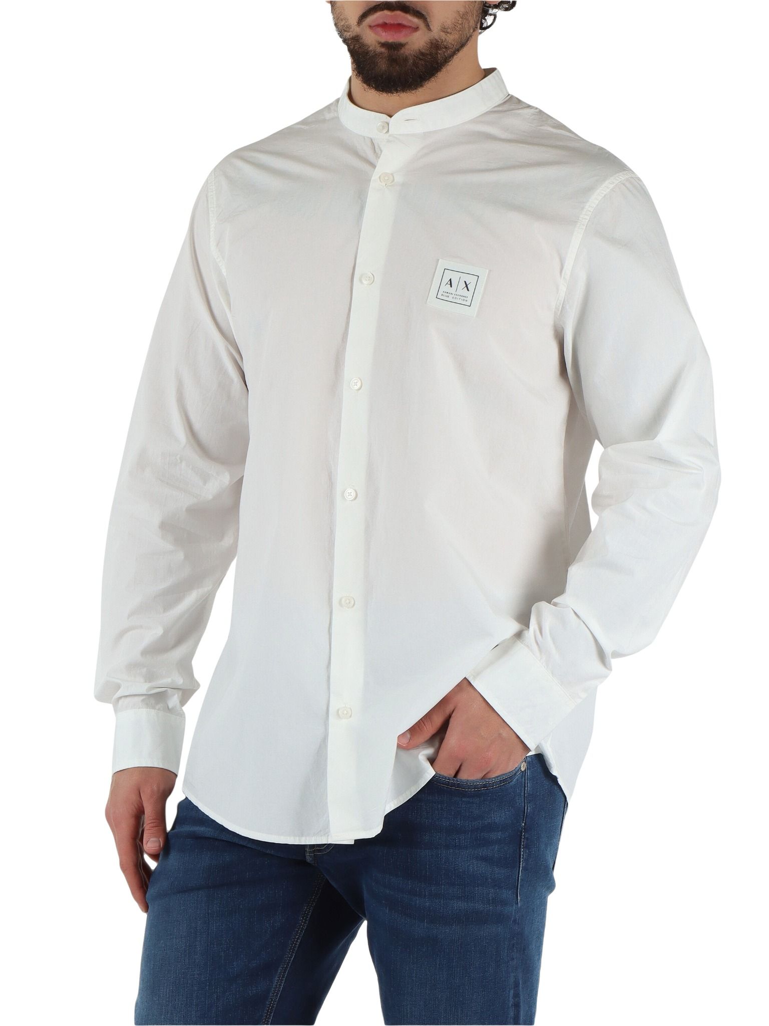 Armani Exchange - Áo sơ mi tay dài nam Premium Light Men's Shirt