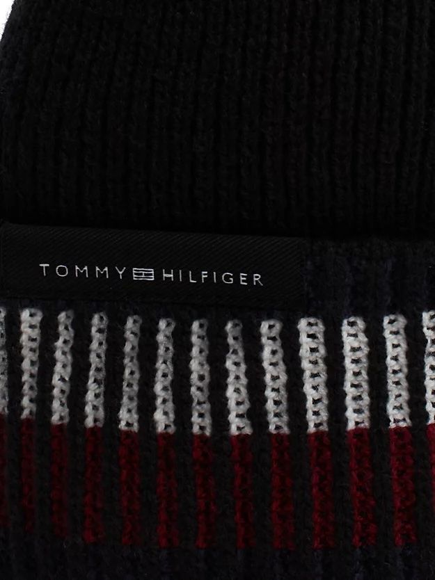 Tommy Hilfiger - Nón len nam Corporate Wool Blend Knit Beanie
