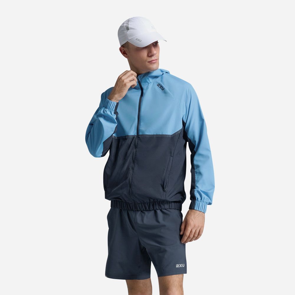 2Xu - Áo khoác gió nam Aero Hex Windbreaker Running Jacket