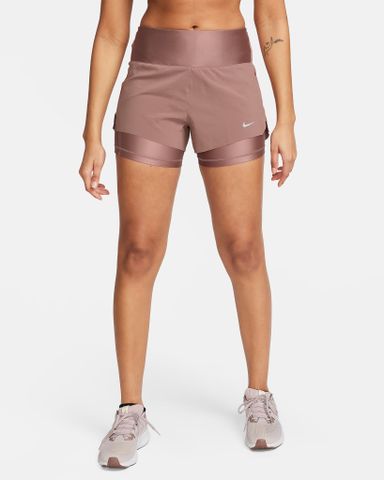 Nike - Quần ngắn thể thao Nữ Nike Dri-FIT Swift Women's Mid-Rise 8cm 2-in-1 Running Shorts with Pockets