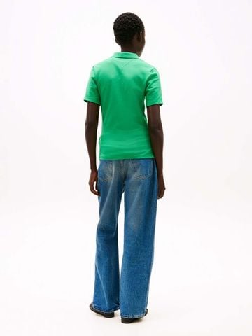 Tommy Hilfiger - Áo polo tay ngắn nữ 1985 Slim Pique Polo