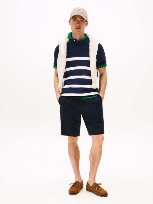 Tommy Hilfiger - Áo polo tay ngắn nam TH Knitted Stripe Tee