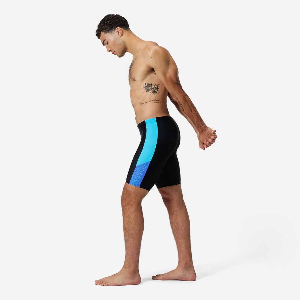 Speedo - Quần bơi nam Men's Speedo Dive Splice Jammers - Black