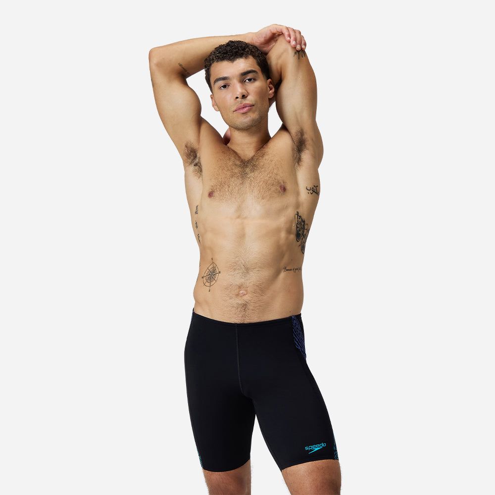Speedo - Quần bơi nam Men's Speedo Tech Panel Jammers - Black