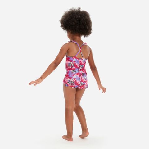 Speedo - Đồ bơi bé gái Toddler Girls Printed Frill Thinstrap - 4