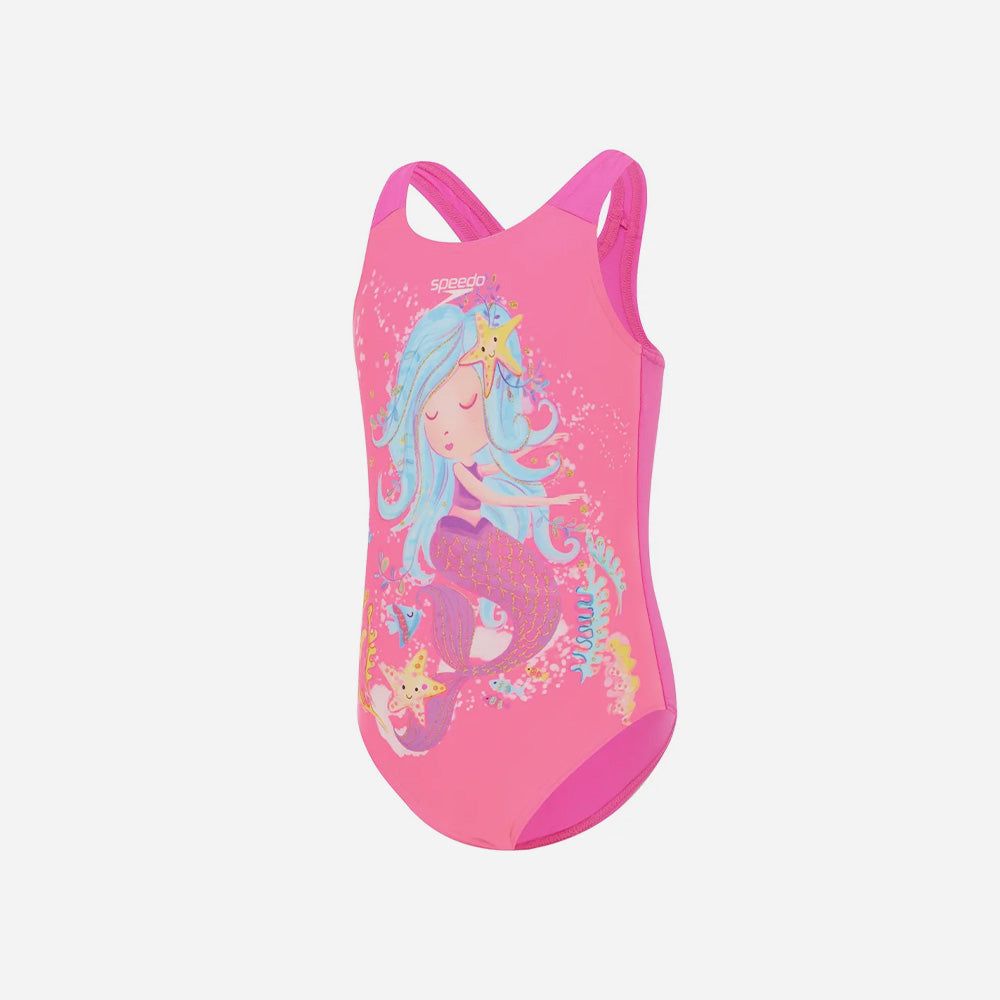 Speedo - Đồ bơi bé gái Girls' Speedo Digital Printed Swimsuit
