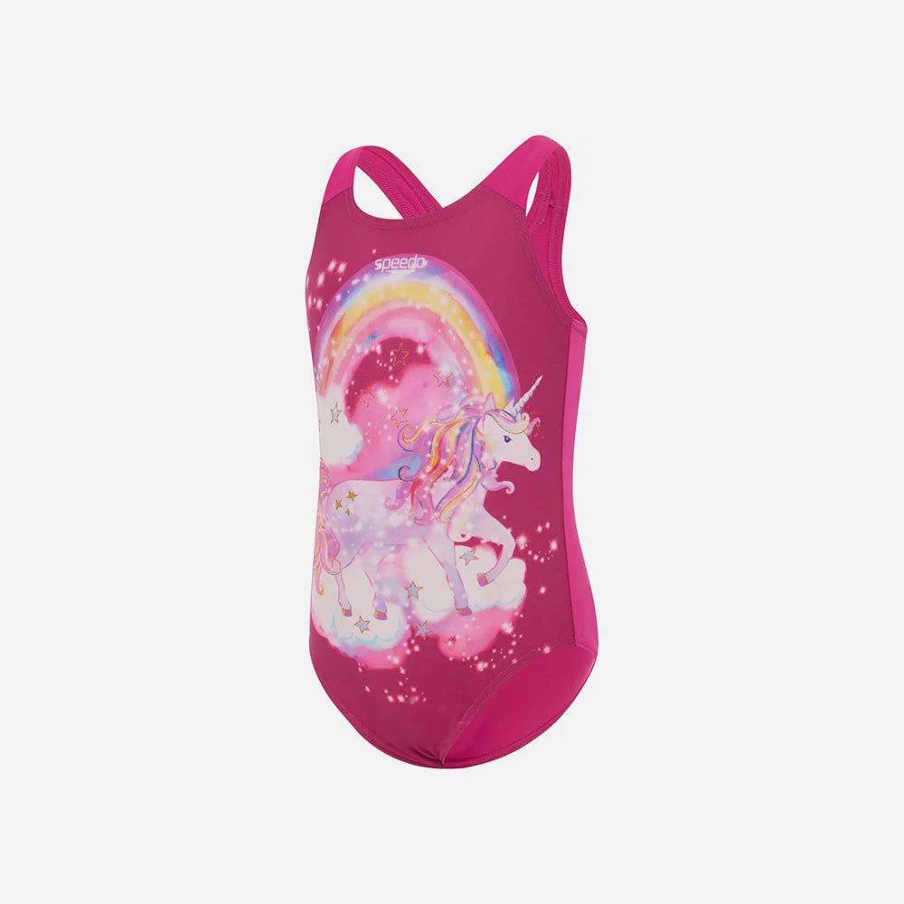 Speedo - Đồ bơi bé gái Girls' Speedo Digital Printed Swimsuit