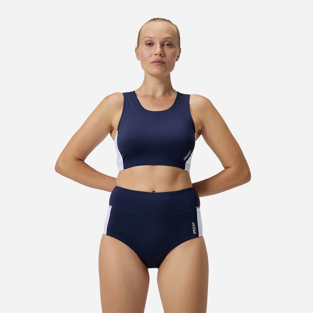 Speedo - Quần bơi nữ Banded Boyleg Bottomm Asia Fit Navy Swimming