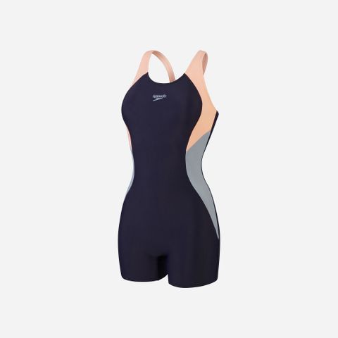 Speedo - Đồ bơi nữ Women's Speedo Colourblock Splice Long Sleeve Legsuit