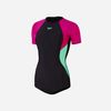 Speedo - Đồ bơi nữ Womens Colourblock Splice Short Sleeve Extra Low Legsuit