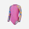Speedo - Áo bơi tay dài chống nắng bé gái Girls' Speedo Printed Long Sleeve Swim Suit