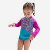 Speedo - Áo bơi tay dài chống nắng bé gái Toddler Girls Long Sleeve Printed Rash Top