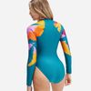 Speedo - Đồ bơi nữ Women's Speedo Printed Panel Long Sleeve Swim Suit