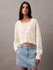 Calvin Klein - Áo khoác len tay dài CK nữ 2 in 1 Cropped Cardigan Set