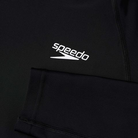 Speedo - Áo bơi tay dài nam Top Am Black White Swimming