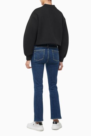 Calvin Klein - Áo khoác ấm CK nữ Oversized Scuba Zip Bomber Jacket