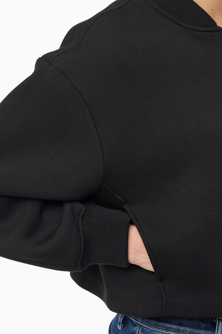Calvin Klein - Áo khoác ấm CK nữ Oversized Scuba Zip Bomber Jacket