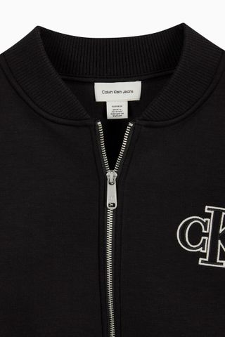 Calvin Klein - Áo khoác ấm CK nữ Oversized Scuba Zip Bomber Jacket