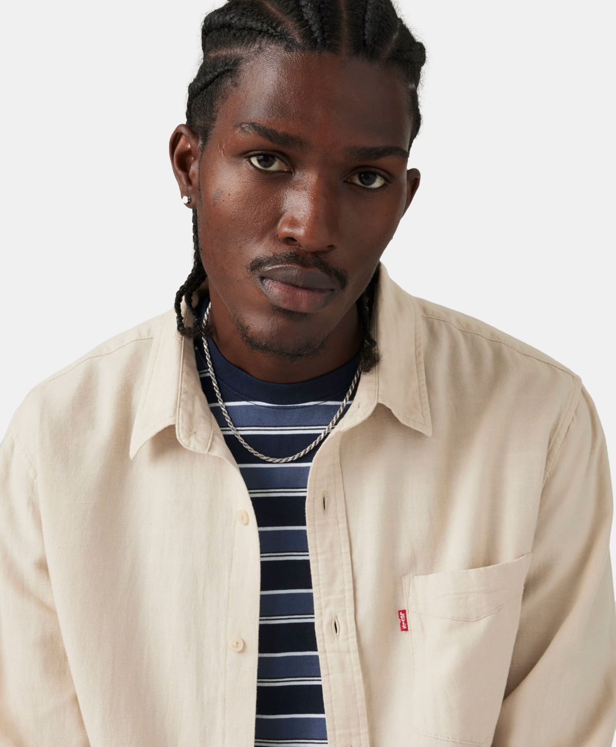 Levi's - Áo sơ mi tay dài nam Sunset Pocket Standard Fit Cotton Linen Shirt