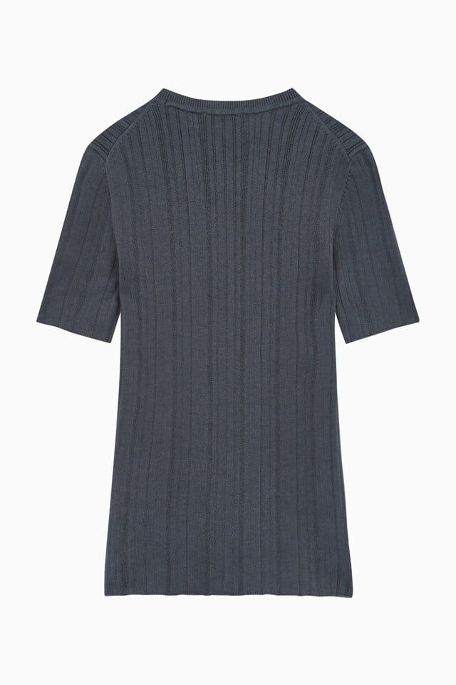 Calvin Klein - Áo tay ngắn thời trang CK nữ Cotton Variegated Rib Crew