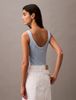 Calvin Klein - Áo ba lỗ CK nữ Viscose Rib Knit Tank Top