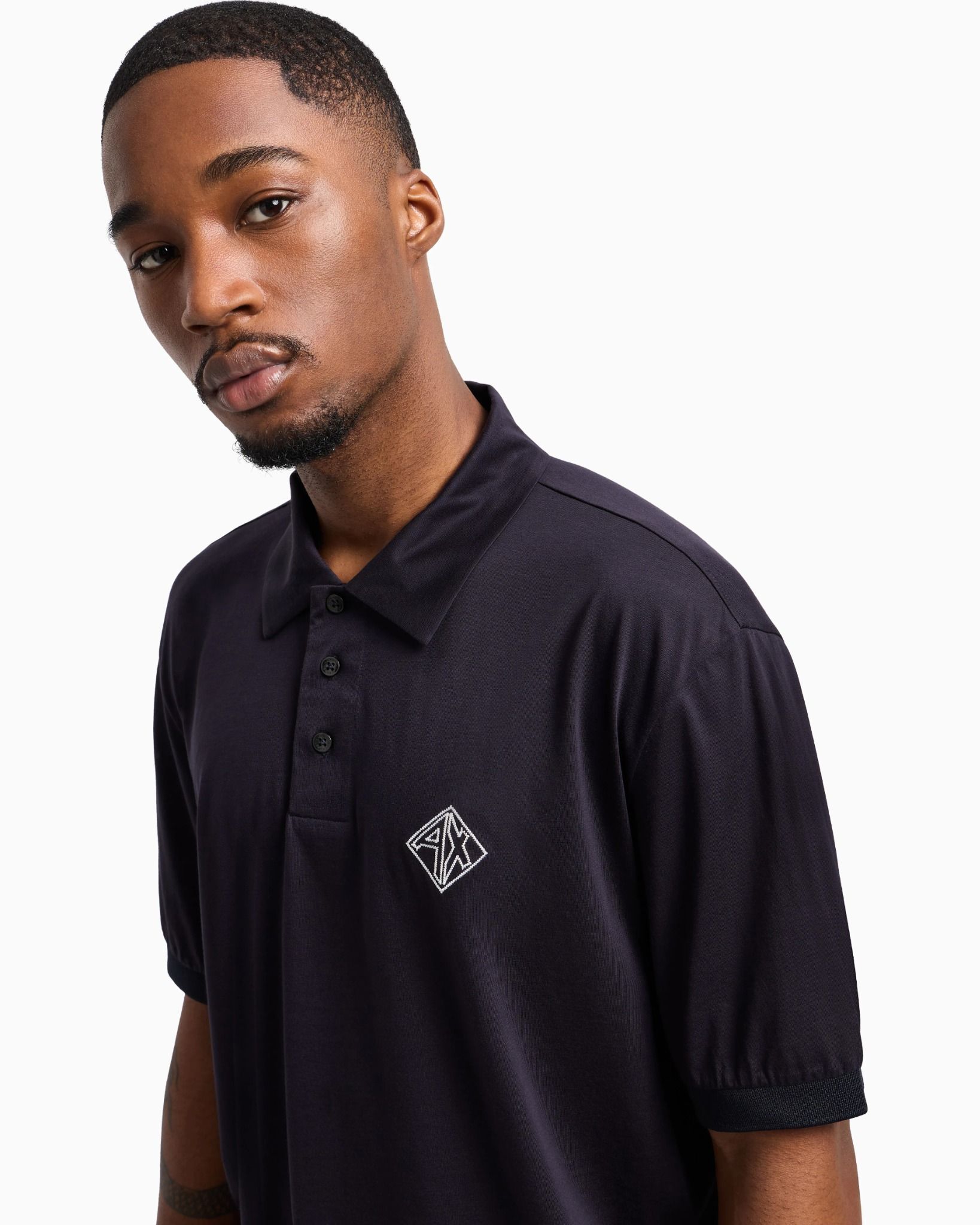 Armani Exchange - Áo polo tay ngắn nam Premium Men's Polo Shirt