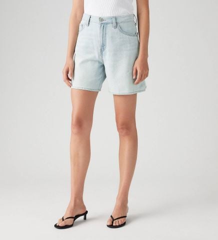 Levi's - Quần jeans ngắn nữ High Rise Baggy Linen+ Denim Shorts