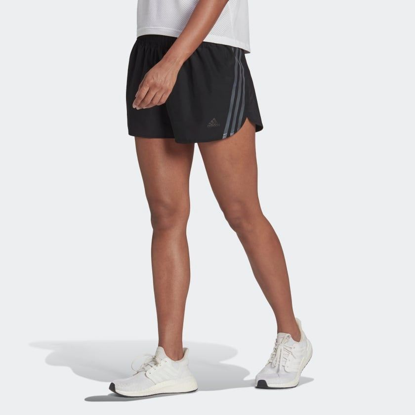 adidas - Quần ngắn Nữ Run Icons 3-Stripes Running Shorts