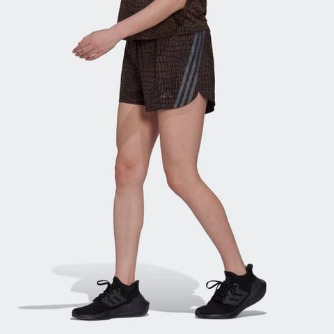 adidas - Quần ngắn chạy bộ Nữ Run Icons 3-Stripes Crocodile Print Running Shorts