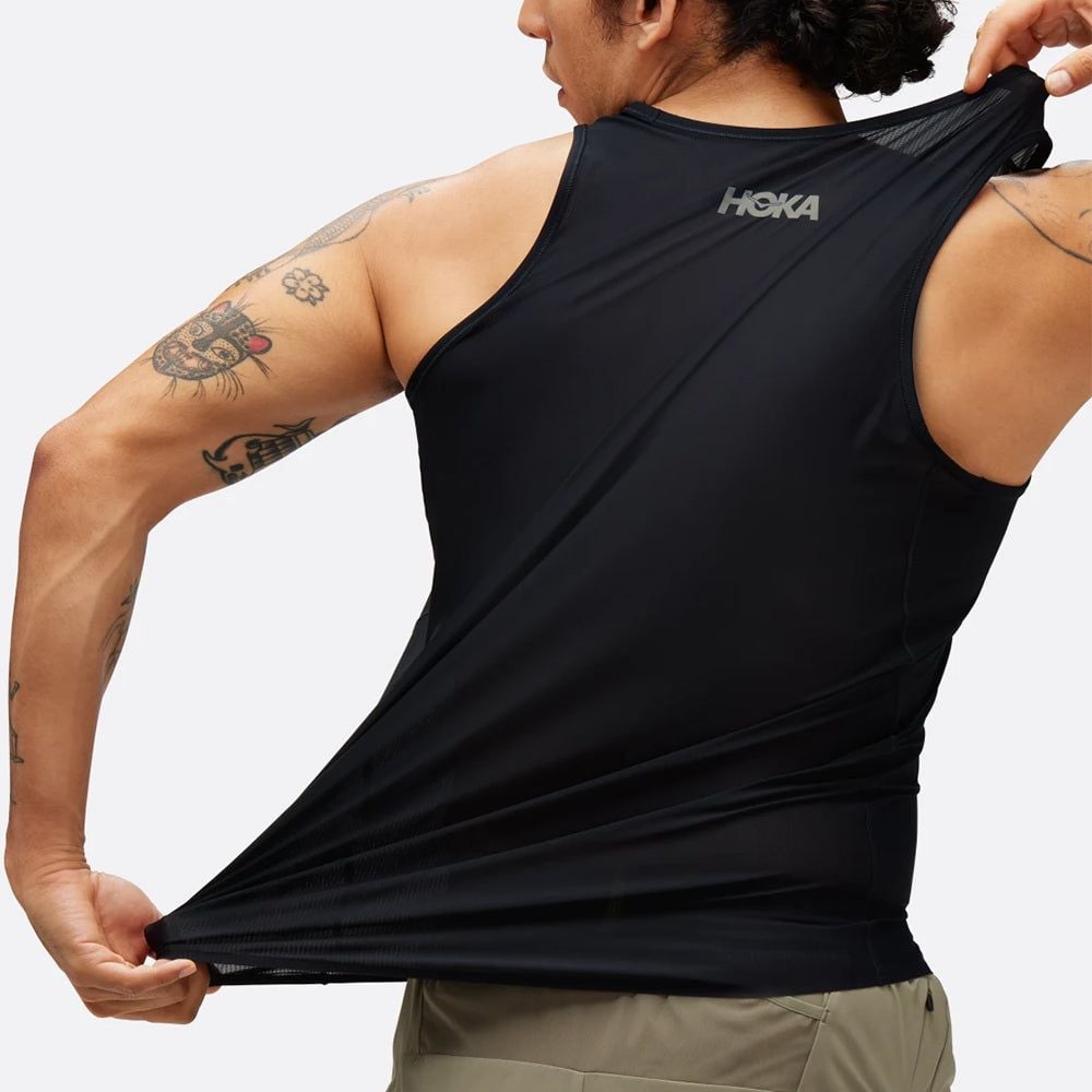 Hoka - Áo ba lỗ chạy bộ nam Airolite Tank Running Top