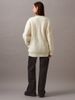 Calvin Klein - Áo khoác len tay dài CK nữ Monogram Roll Neck Jumper Cardigan