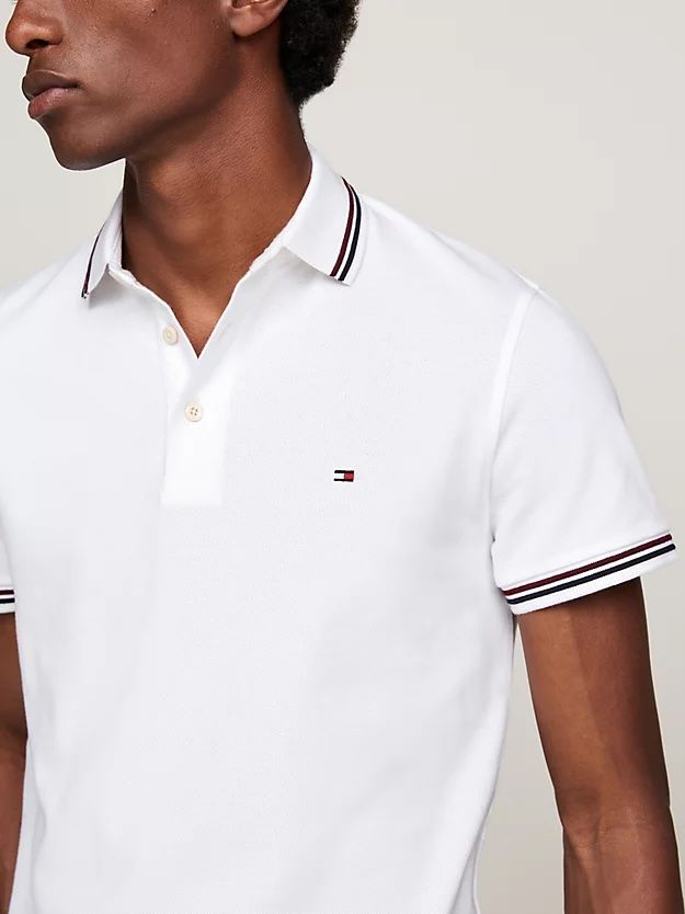 Tommy Hilfiger - Áo polo tay ngắn nam Tipped Slim Fit Polo