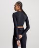 Calvin Klein - Áo tay dài thể thao nữ Long Sleeve Cropped Gym Top