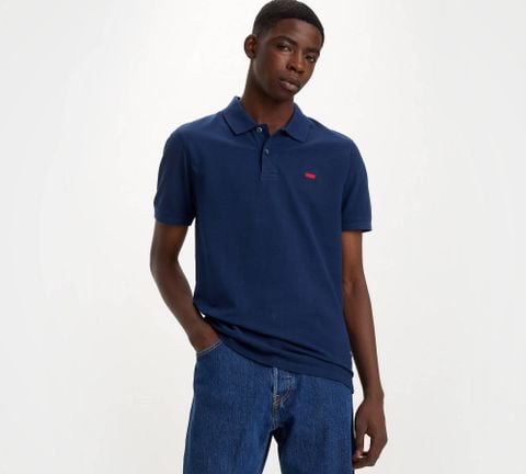 Levi's - Áo polo nam Slim Housemark Polo - Blue