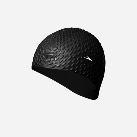 Speedo - Nón bơi nam nữ Speedo Bubble Cap Black Swimming