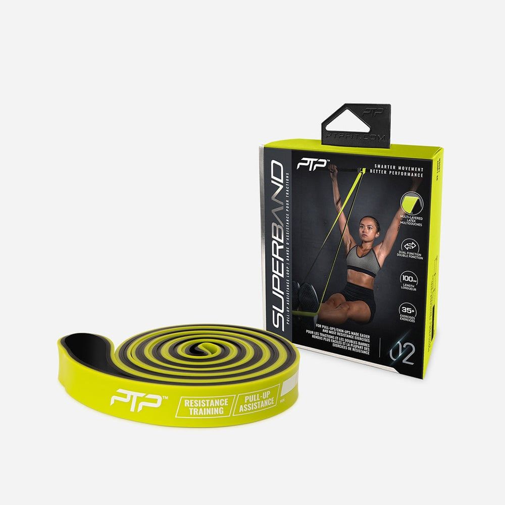 Ptp - Dụng cụ kháng lực tập gym nam nữ Superband Dual Colour Light Fitness