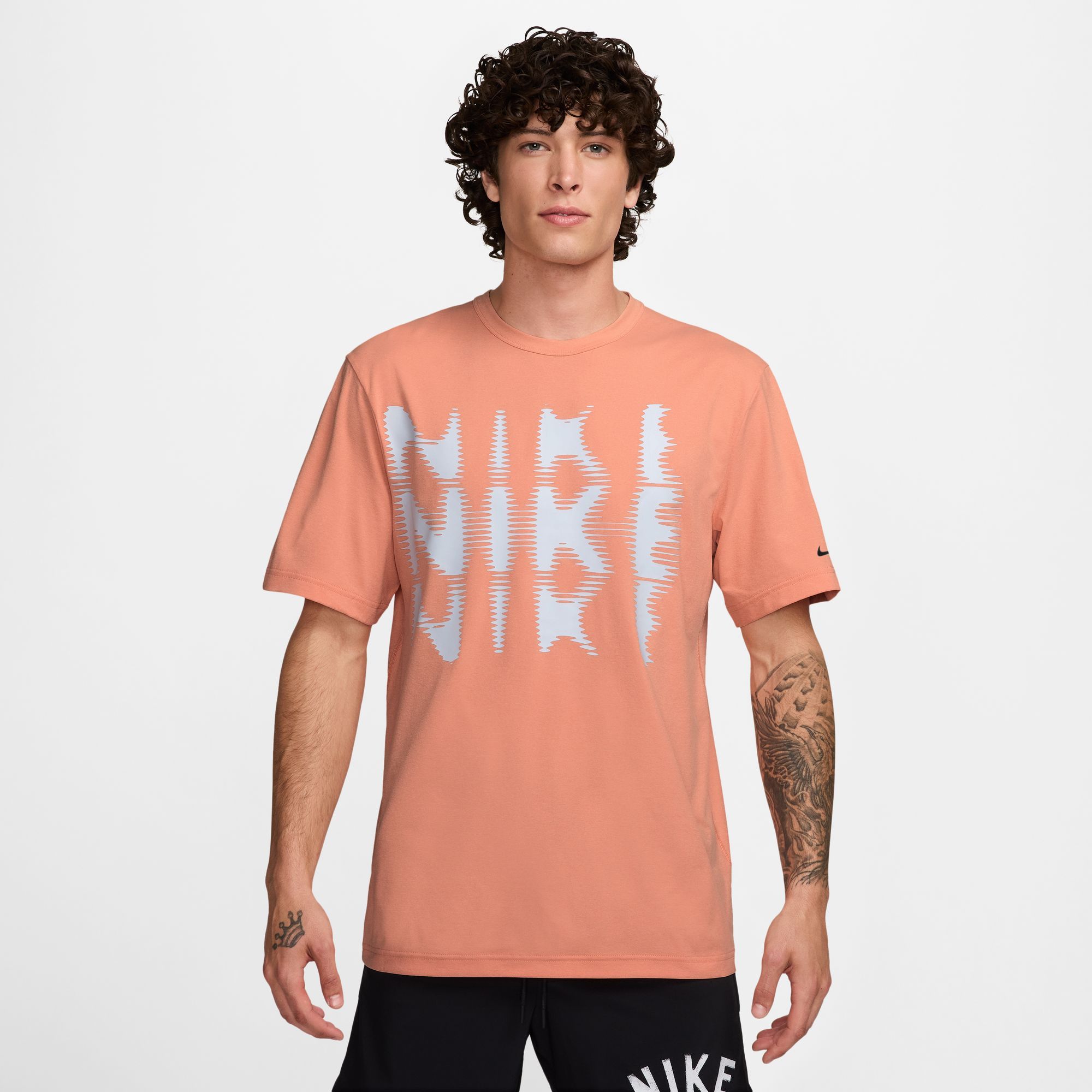Nike - Áo tay ngắn thể thao Nam Men's Training Dri-FIT Uv Hyverse Swoosh Short Sleeve