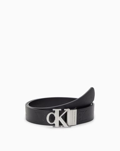 Calvin Klein - Thắt lưng nam Rembossed Monogram Reversible Belt