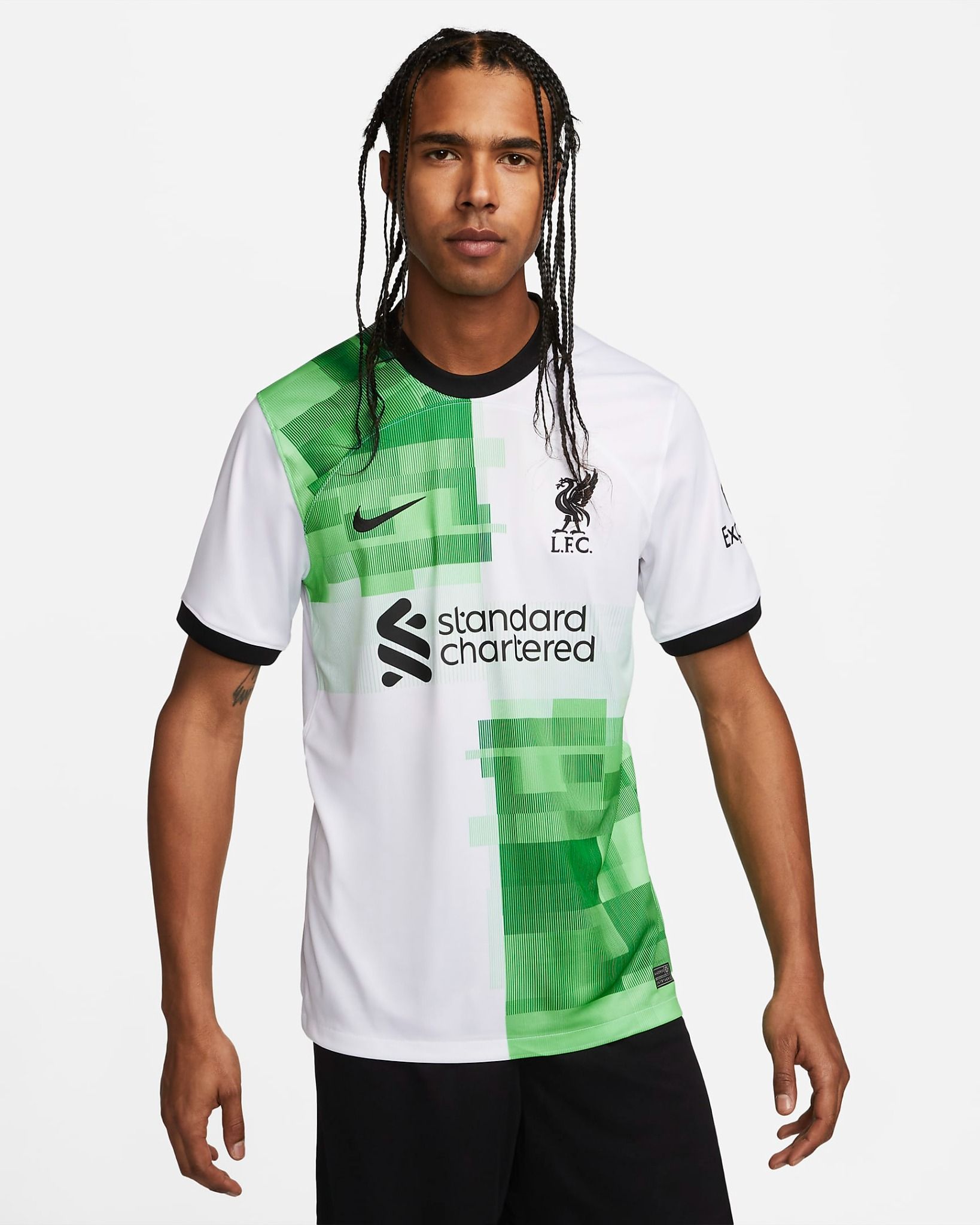 Nike - Áo đá banh Nam Liverpool F.C. 2023/24 Stadium Away Men's Nike Dri-FIT Football Shirt