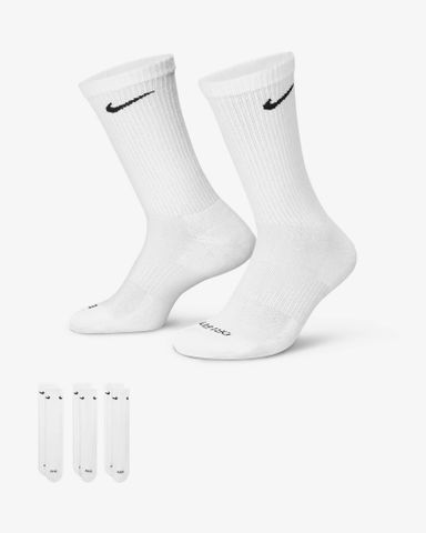 Nike - Bộ ba đôi Vớ thể thao cổ cao Nam Everyday Plus Cushioned Training Crew Socks (3 Pairs)