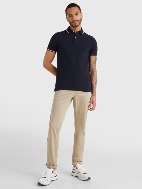 Tommy Hilfiger - Áo polo tay ngắn nam Core Tommy Tipped Slim Polo