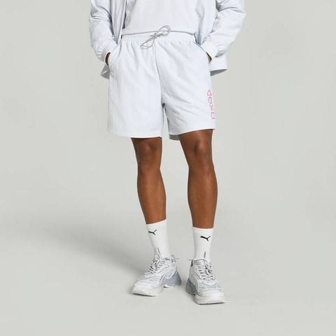 Puma - Quần ngắn nam Printed Men White Sports Shorts