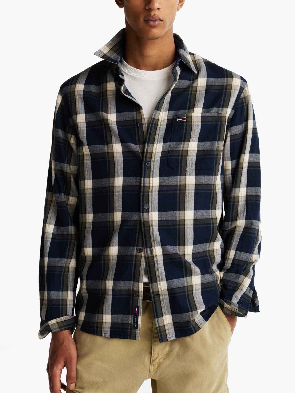 Tommy Hilfiger - Áo sơ mi tay dài nam Regular Check Flannel Shirt