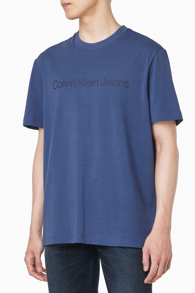 Calvin Klein - Áo phông tay ngắn nam CK Regular Institutional Tee