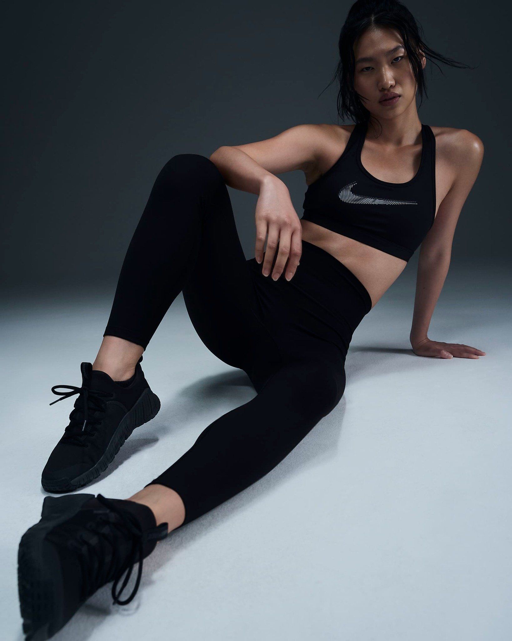 Nike - Quần dài ống bó tập luyện Nữ One Seamless Front Women's High-Waisted Full-Length Leggings